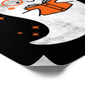 おもしろい幽霊ブック読ズハロウィーンかわいい先生トップ ポスター (角)