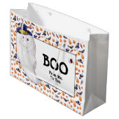 おもしろい幽霊ブハロウィーン ラージペーパーバッグ (正面アングル)