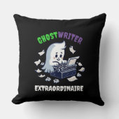 おもしろい幽霊作家並外キュート幽霊 クッション (正面)