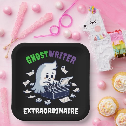 おもしろい幽霊作家並外キュート幽霊 ペーパープレート (パーティー)