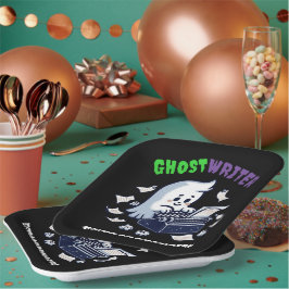 おもしろい幽霊作家並外キュート幽霊 ペーパープレート