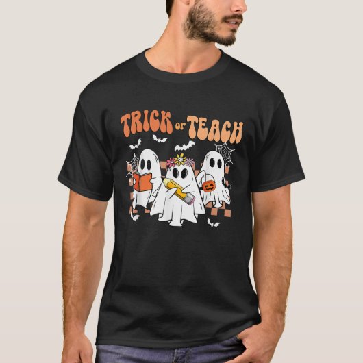 おもしろい幽霊先生のトリックま教え読以上の本 Tシャツ (正面)