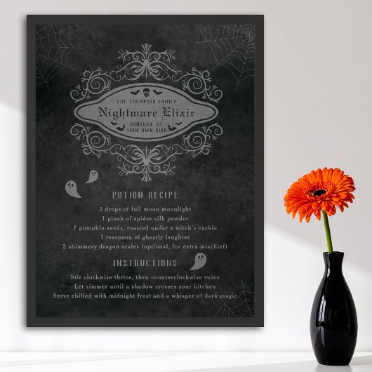 おもしろい幽霊及び悪夢レシピハよくはしゃぐロウィン ポスター