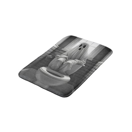 おもしろい幽霊座ってトイレ バスマット (アングル)