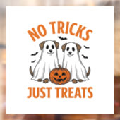 おもしろい幽霊犬のハロウィン お菓子をあげるだけのハロウィン ウィンドウサイン (シート2)