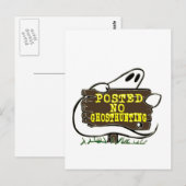 おもしろい幽霊狩り記号なし ポストカード (正面/裏面)