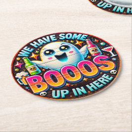 おもしろい幽霊飲み物ハローウィンパーティの恩恵 ラウンドペーパーコースター