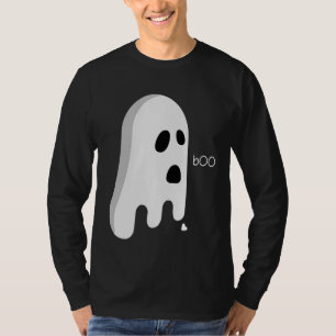 おもしろい幽霊，壊れたハート衣装のハロウィーン Tシャツ