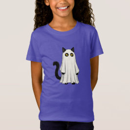 おもしろい幽霊 黒猫 ハロウィン | スプーキー コスチューム Tシャツ