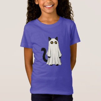 おもしろい幽霊 黒猫 ハロウィン | スプーキー コスチューム Tシャツ