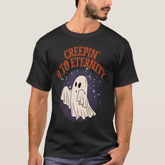 おもしろい幽霊 Tシャツ (正面)