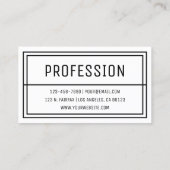 おもしろい幾何モダンイニシャルと名前 名刺 (裏面)