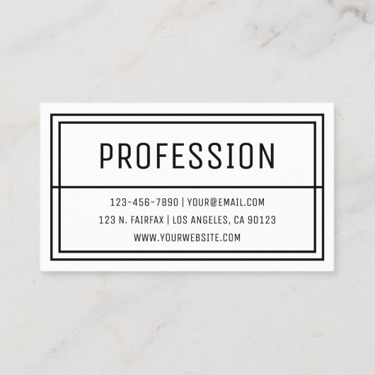 おもしろい幾何モダンイニシャルと名前 名刺 (裏面)