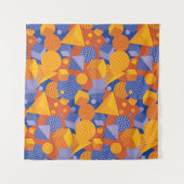 おもしろい幾何学模様 タペストリー (正面(横))