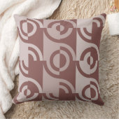 おもしろい幾何学的な円形フラグメント（茶色） クッション (ブランケット)