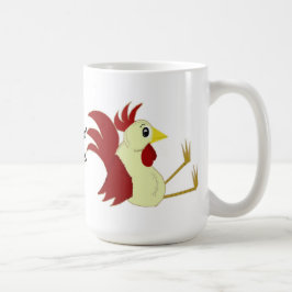 おもしろい座りニワトリ コーヒーマグカップ