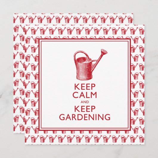 おもしろい庭師の誕生日又は退職パーティー 招待状 (正面/裏面)