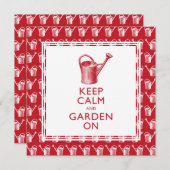 おもしろい庭師の退職パーティの招待状 招待状 (正面/裏面)