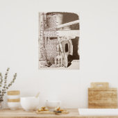 おもしろい庭師の静物庭道具 ポスター (キッチン)