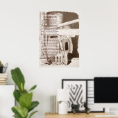 おもしろい庭師の静物庭道具 ポスター (ホームオフィス)