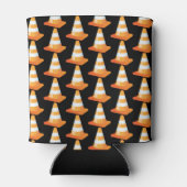 おもしろい建物サイト作業者の安全円錐名 缶クーラー (裏面)