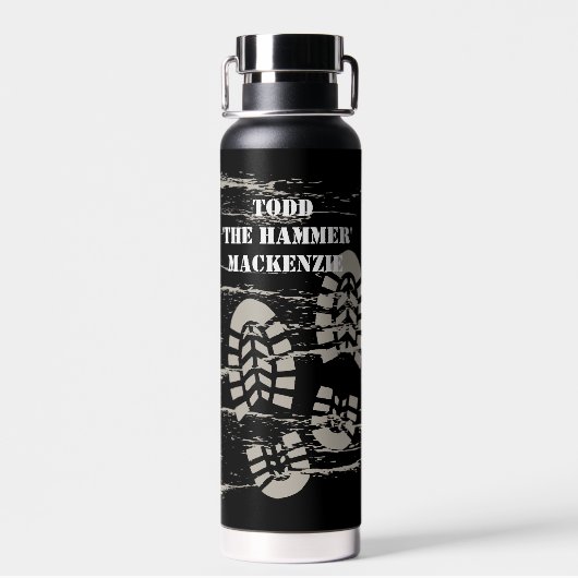 おもしろい建築ボス業者への贈与 ウォーターボトル (背面)