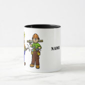 おもしろい建築ワーカー名Mag マグカップ (中央)