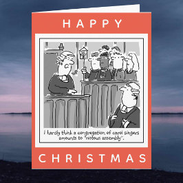 おもしろい弁護士のクリスマスカートゥーン カード