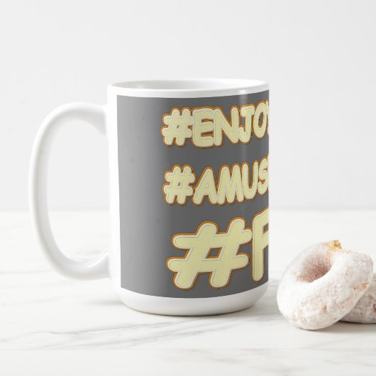 "おもしろい式"かわいい式デザイン。買今 コーヒーマグカップ (ドーナツ)