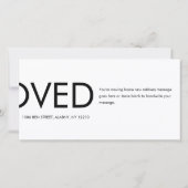 おもしろい引っ越しましたの新しいアドレスのお知らせ (裏面)