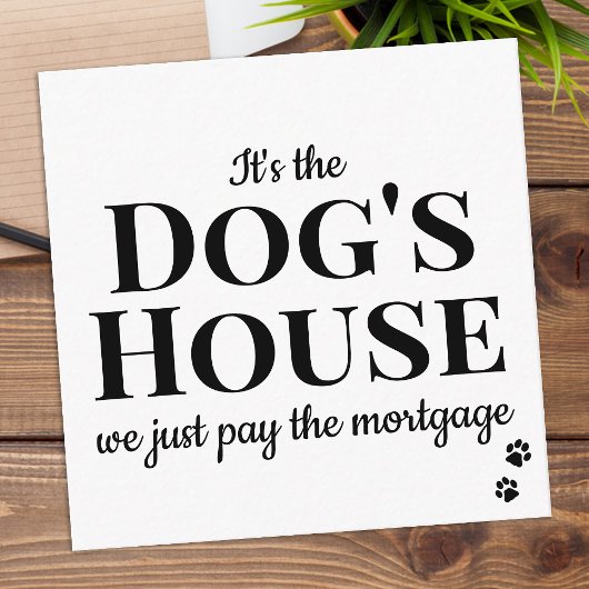 おもしろい引っ越しました犬の移動告知カード ノートカード