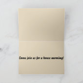 おもしろい引っ越し祝いパーティー/移動 招待状 (内部)