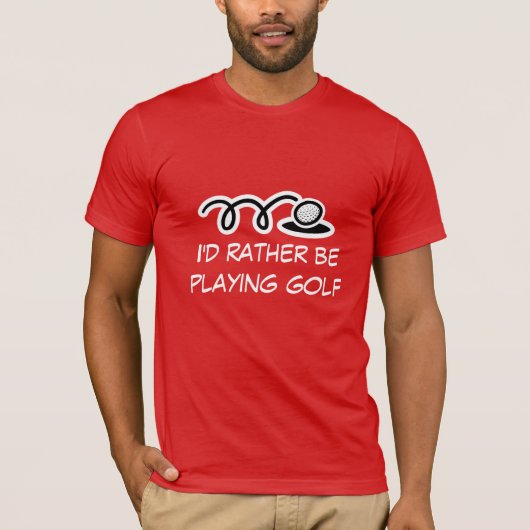 おもしろい引用のあるゴルフTシャツ Tシャツ (正面)
