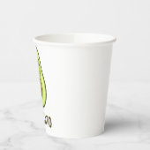 おもしろい引用文ことわざアヴォカトユーモアキャットアボカド 紙コップ (左)