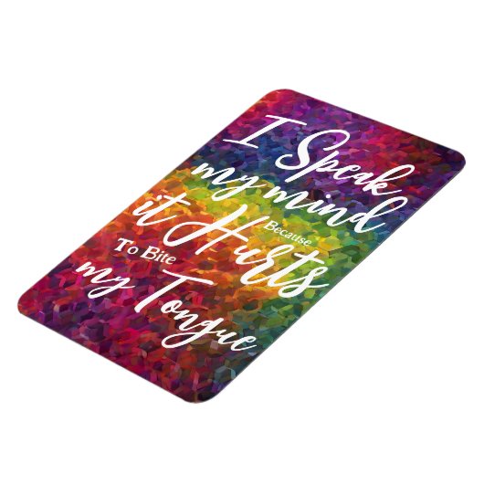 おもしろい引用文ことわざ話、あなたの心の冷蔵庫 マグネット (左側)