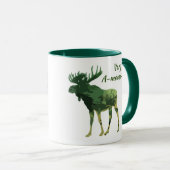 おもしろい引用文このAmoosing Mooseを検索 マグカップ (正面右)