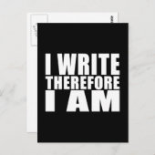 おもしろい引用文の作家書はI Am ポストカード (正面/裏面)