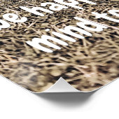 おもしろい引用文の可愛い画像を持つ牛のミームおもしろい ポスター (コーナー)