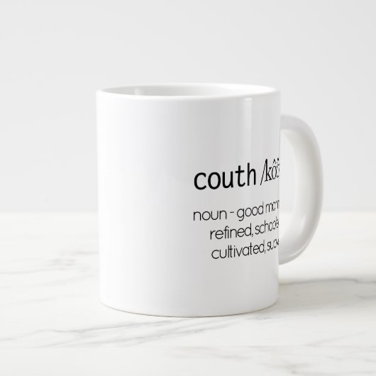 おもしろい引用文の定義 ジャンボコーヒーマグカップ (正面右)