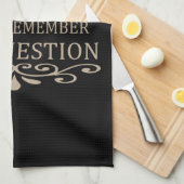 おもしろい引用文の有名なワインのドリンカースローガン キッチンタオル (四つ折り)