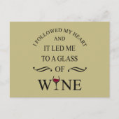 おもしろい引用文の有名なワインのドリンカースローガン シーズンポストカード (正面)