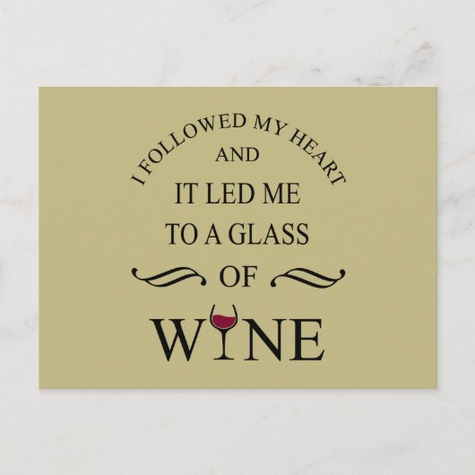 おもしろい引用文の有名なワインのドリンカースローガン シーズンポストカード (正面)