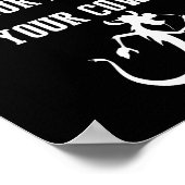 おもしろい引用文は牛のSに対して不名誉だ ポスター (角)