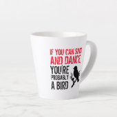 おもしろい引用文もし:歌って踊って… カフェラテマグ (右アングル)