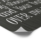 おもしろい引用文よ保よ腕のまわりに ポスター (角)