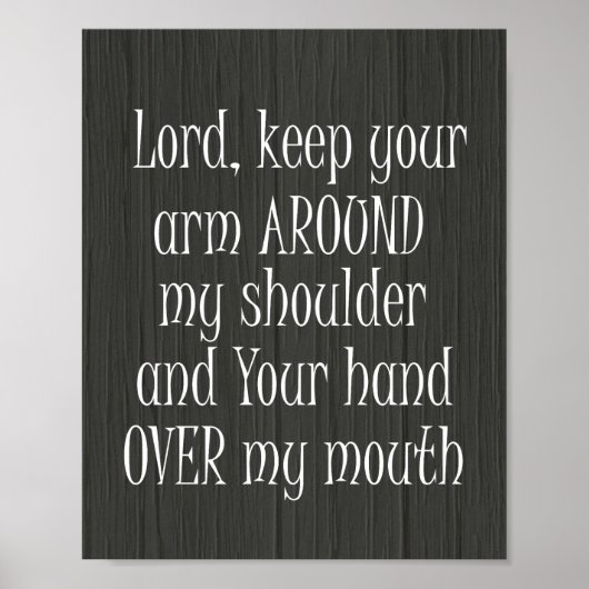 おもしろい引用文よ保よ腕のまわりに ポスター (正面)