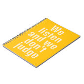 おもしろい引用文イエローノート ノートブック (左側)