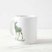 おもしろい引用文イージーアミューズカモフラージムース コーヒーマグカップ (正面左)