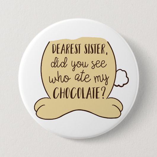 おもしろい引用文イースターユーモアバニーお尻コットンテールキュート 缶バッジ (正面)