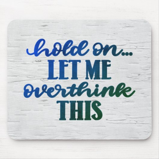 おもしろい引用文オン樺の木 マウスパッド (正面)